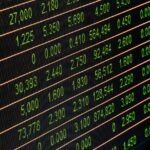 Painel eletrônico de bolsa de valores